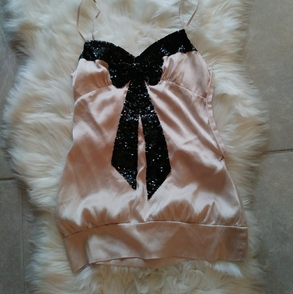 Bebe Blouse/ Silk Strech